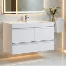 Gabinete Banheiro Armário Pia Lavanderia 100% MDF Gabinete de Banheiro 90cm  com Gaveta