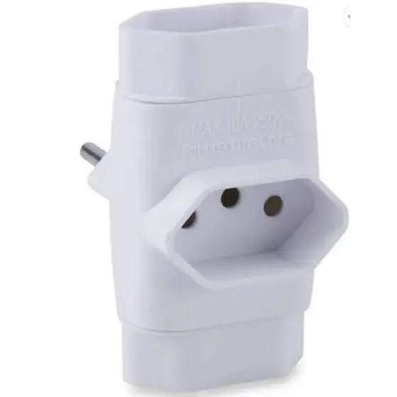 pino adaptador 3 saidas pct c/ 3 unidades