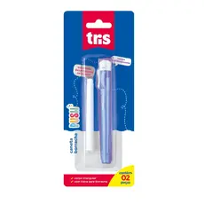 Caneta Borracha Push + Refil - Cores Sortidas - Cartela C/2 un - Tris