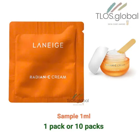 CLEAR DATE.01.2027| 10 or 1 pack 1ml Laneige Radian-C Cream 1ml I luminador • Hidratante