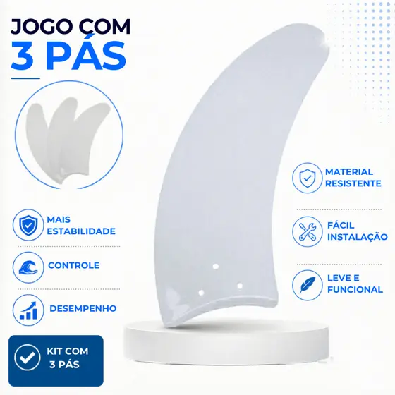 Jogo De 3 Pas Brancas Tron Aura, Bz Max e Clean