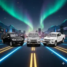 Carrinho Miniatura Toyota Hilux de Ferro Resistente Coleção Movimento por Fricção