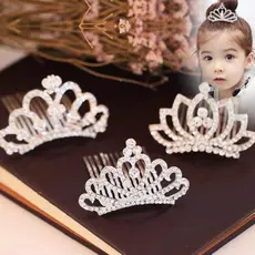 Tiara Coroa Pente Princesa Penteado Festa Infantil Casamento/Noivas/Festa Strass Debutantes/Adulto/Bailarina Ballet