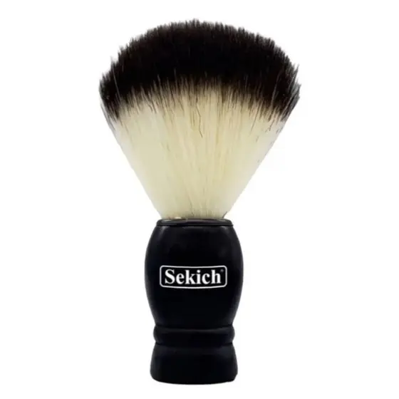 Pincel Para Barbear Pelo Claro/escuro - Linha Gold Cor Branco ref. 739K
