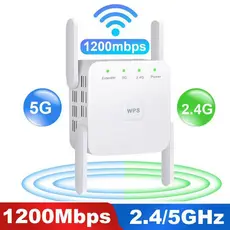 Repetidor Extensor Wifi 5g 2.4ghz 5ghz De Internet Wi fi 4 Antenas