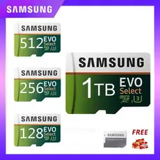Cartão De Memória Samsung evo micro sd 1tb 512gb 256gb 128gb c10 u3 tf 64gb 32gb 8gb