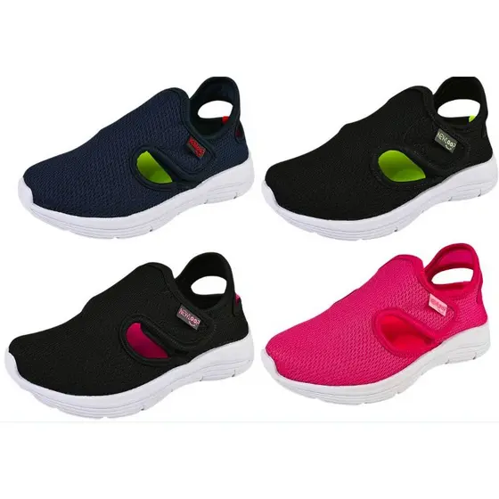 Tenis Infantil Menina Menino Leve Confortavel Macio Escola Voltas aulas Sandatenis Marinho Preto Pink