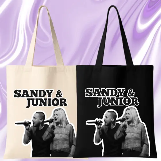 Ecobag Linkin Park Sandy e Junior || Algodão Preta ou Cru