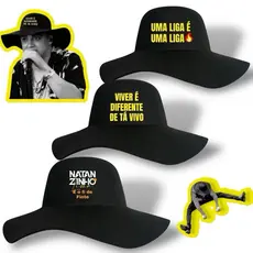 Chapéu do Natanzinho Lima com Frases - Chapeu Cata Ovo - Estilo Muladeiro / Caminhoneiro