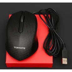 Mouse com Fio TOMATE USB 1000DPI - Mouse Óptico Ergonômico Modelo MMO-003