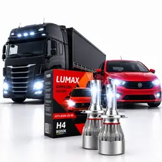 Kit Par Lâmpada Super Led Thork Tech One 12v 24v H1 H3 H4 H7 H11 H8 H9 H16 hB3 HB4 H27 Bivolt Carro Caminhão