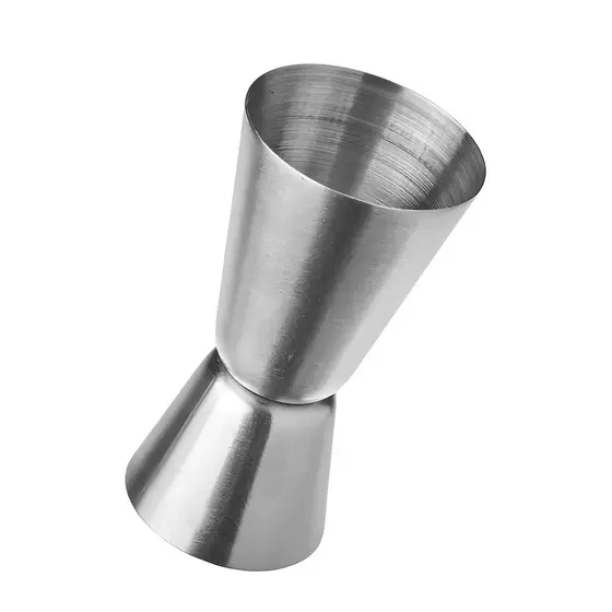 Dosador Duplo Inox Copo Medidor Bebida Drink Bar 25/50ml