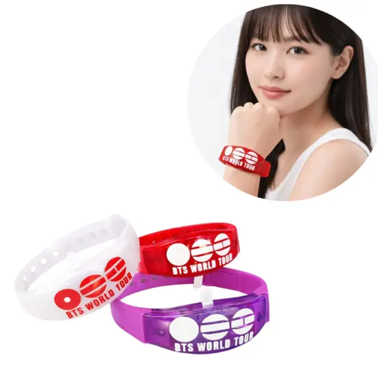 Pulseiras Led BTS Tour a Kpop