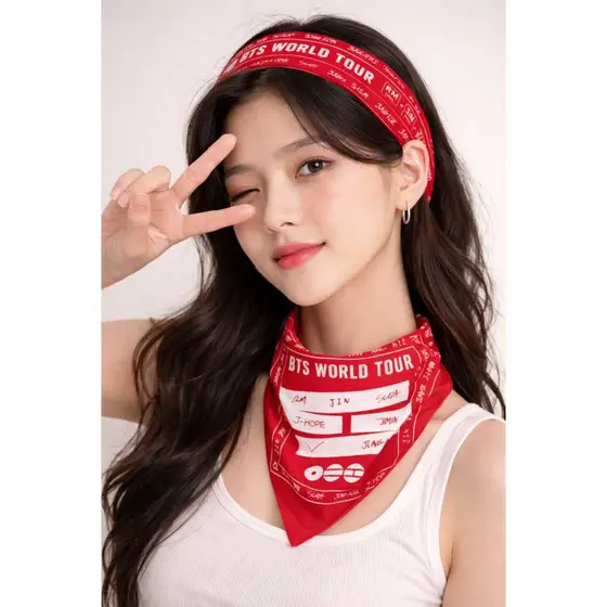 Bandana BTS World Tour K-Pop