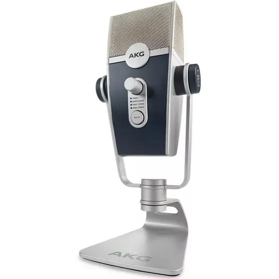 Microfone Profissional AKG Lyra C44 USB Para Podcast E Streaming