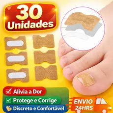 Kit 30/60 Adesivos Órtese para Unha Encravada - Correção Instantânea para Pedicure e Manicure