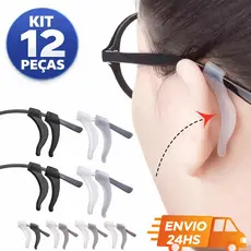 Segurador Gancho Antiderrapante Trava Haste De Silicone Para Óculos Gancho De Orelha