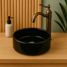 Cuba De Concreto Redonda Sobrepor Para Banheiro - Design Moderno e Luxuoso