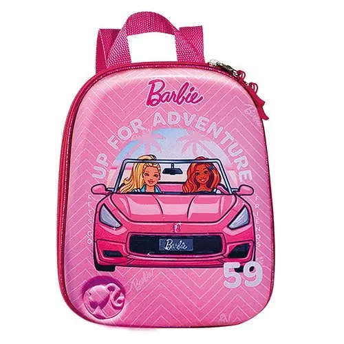 Mochila Infantil Conversível Pequena Rosa Escolar Resistente Multiuso Dia a Dia