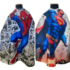 Capa de corte infantil, tecido em microfibra com fecho de zíper, personalizada.