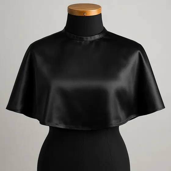 Capa de Maquiagem em Cetim Anti Mancha Protege Roupa Profissional