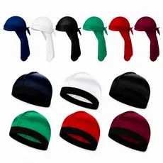 Kit Durag + Wave Cap 360 Waves Penteado HipHop Masculino Dureg Touca Waves Trap Rap Estilo