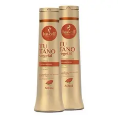 Haskell Kit Tutano Shampoo & Condicionador 500ml - Nutrição para Cabelos Frágeis e Quebradiços - Vegano e Sem Parabenos