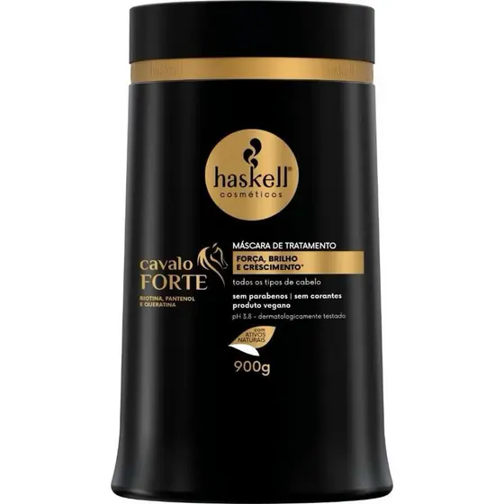 Máscara Haskell Cavalo Forte 900g - Fortalece, Hidrata e Proporciona Brilho Intenso