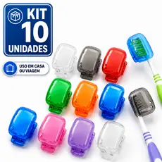 1/2/4/8/10pcs Clipe de Armazenamento Escova Dentes Capa Protetora Portátil Viagens