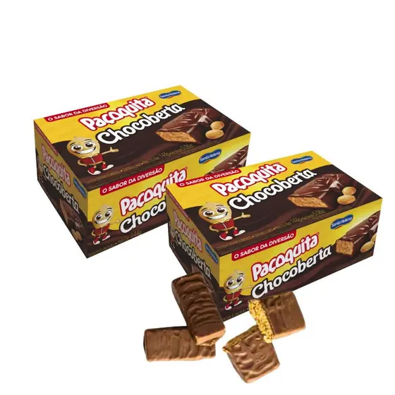 Kit 16 Paçocas Chocoberta Arraiá Doces Festa Junina Escola