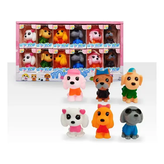 Miniatura Cachorrinhos Colecionáveis Brinquedo Infantil Sortido