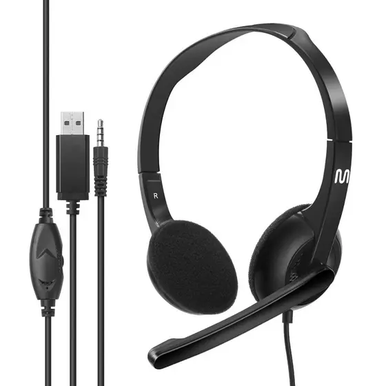Headset com Fio HF250 P3 + USB 150cm Multi - PH467