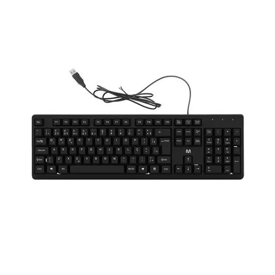 Teclado com Fio USB TF600 Preto Multi (Multilaser) - TC600