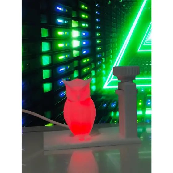 Suporte para placa de vídeo GPU Coruja RGB