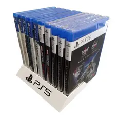 Case Suporte Organizador para Jogos CD DVD Playstation PS5 Personalizado!