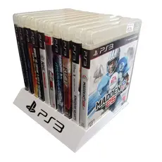 Case Suporte Organizador para Jogos CD DVD Playstation PS3 Personalizado!