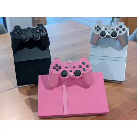 Suporte de Exibição PS2 Slim | Design Controle Flutuante | Vertical ou Horizontal | Display