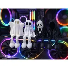 Ghost Face / Fantasminha / Fantasma Articulado – Decoração Geek Gamer Ghost Face
