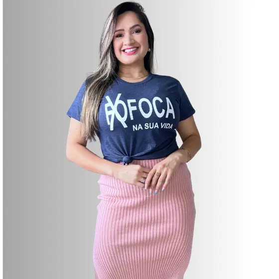 Blusa Feminina Camiseta Escolha Cor e Tamanho 100% Algodão Malha Premium Manga Curta Gola Redonda