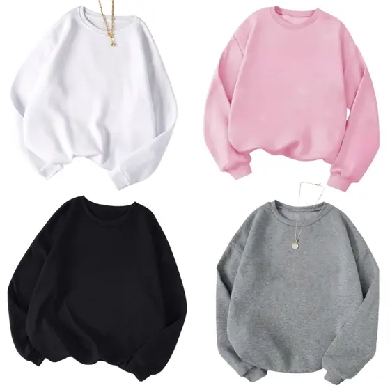 Moletom Feminino Liso Sem Estampa Moda Blogueirinha Casaco De Frio Blusa Flanelado Lançamento Envio Rapido