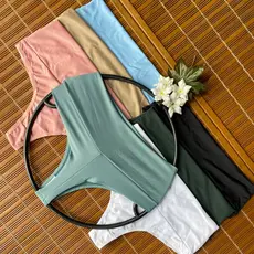 Kit 5 Calcinhas Fio Duplo Cós Alto Feminina Conforto Diário e Excelente Sustentação
