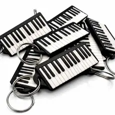 Kit Chaveiros Teclado Musical Para Alunos Músicos Cantores Professores Nota Notas Aluno Exclusivo