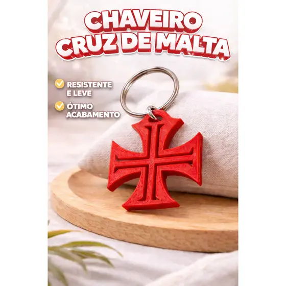 Kit 5 Cruz de Malta Reforçada Vasco Cavaleiros Hospitaleiros Amalfi Amalf Hospitalários