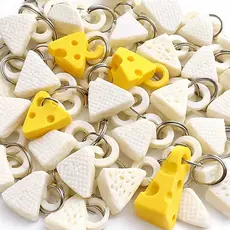 Kit Chaveiros  De Queijo Miniatura Mineiro Minas Queijinho Suiço
