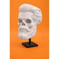Caveira Barber Shop Barbearia Decoração Skull Exclusivo Old School Retro Vintage Rústico