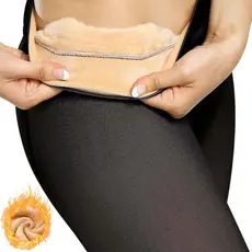 Meia Calça Térmica Peluciada Feminina Inverno Forrada Segunda Pele Elegante Quentinha Estilo Frio