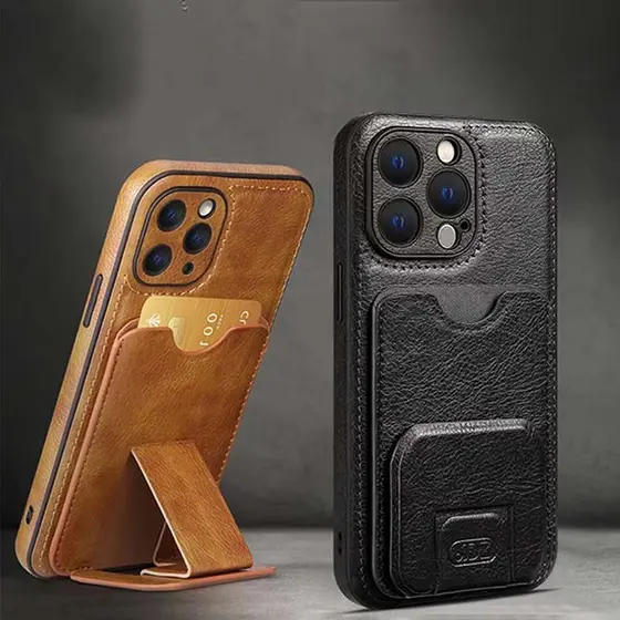 Capa De Luxo Para Telefone De Carteira De Alta Qualidade iPhone 15 14 13 12 11 Pro Max Plus XS XR Bolso Em Couro