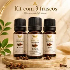 Óleo essencial cravo 10ml 100% puro fina life 3 UNIDADES