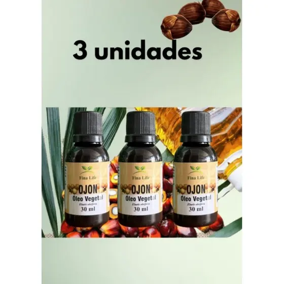 oleo vegetal ojon (batana)100% puro 3 unidades HIDRATAÇÃO- NUTRIÇÃO