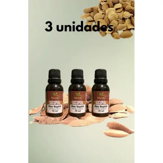 Óleo vegetal sucupira 30ml 100% puro fina life 3 unidades DORES NAS ARTICULAÇÕES